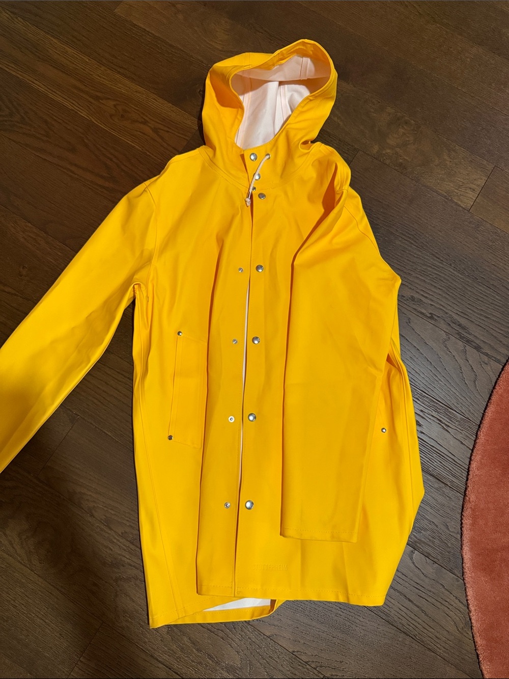 Stutterheim Yellow Hooded Raincoat